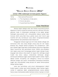 There are many languages in the world. Contoh Proposal Kegiatan Dalam Bahasa Inggris Lakaran