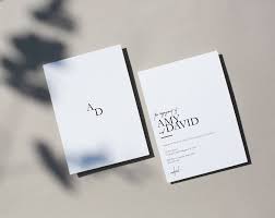 Bwm Wedding Invitations Bold Wedding Invitations Minimalist Wedding Invitations Wedding Gifts For Guests
