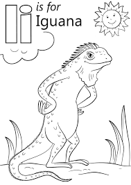 Hundreds of free spring coloring pages that will keep children busy for hours. Iguana Letter I Coloring Page Free Printable Coloring Pages For Kids