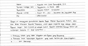 Membuat surat lamaran menjadi salah satu hal penting sebelum melamar kerja. Contoh Surat Lamaran Kerja Tulis Tangan Contohsurat Pro