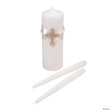 Never miss new arrivals that match exactly what you're looking for! Lillian Rose Ivory Gold Cross Unity Candle Set