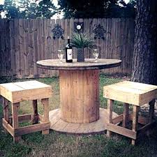 Furniture For Country Houses From Cable Reels Spool Furniture Wooden Spool Tables Spool Tables