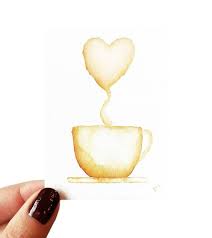 Tasse A Cafe Aquarelle Chocolat Chaud Aceo Peu Mini Cartes A Collectionner Creme Aquarelle Originale D Archivage Giclee Fine Art Prin Aquarela Desenho Desenhos