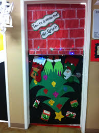 Grinch Door For Christmas You Re A Mean One Mr Grinch Office Christmas Decorations Christmas Door Decorating Contest Door Decorations Classroom Christmas