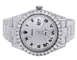 Fully diamonds rings and iced out rolex watch. Rolex Presidential Watch 41mm Iced Out With 17 5 Ct Diamond Watch