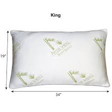 Hypoallergenic Aloe Vera Bamboo Memory Foam Pillow Cooling Firm Contour Comfort Walmart Com Walmart Com
