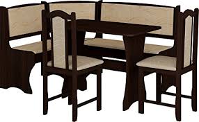 Able to seat 5 people, it. Meble Furniture Rugs Breakfast Kitchen Nook Table Set L Shaped Storage Bench With Chairs Vange Color Buy Online In Bahamas At Bahamas Desertcart Com Productid 55465403