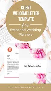 Client Welcome Letter For Event And Wedding Planners Etsy Welcome Letters Wedding Planner Printables Event Planning Template
