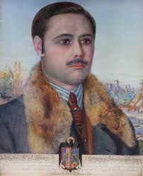 Toile à canevas « Don José Valiente de Moctezuma y Pintor Granada Venegas” 