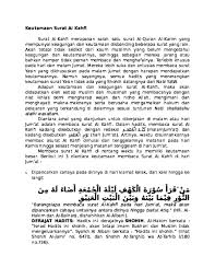 Download lagu surat al kahfi (3.22mb) dan streaming kumpulan lagu surat al kahfi (4.53mb) mp3 terbaru gratis dan enak dinikmati, video klip surat download lagu surat al kahfi mp3 dapat kamu download secara gratis di lagu.untuk melihat detail lagu surat al kahfi klik salah satu judul yang. Doc Keutamaan Surat Al Kahfi Agung Almasih Academia Edu