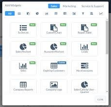 Creating Report Widgets Crm Support Really Simple Systems