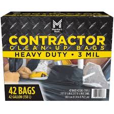 Member's Mark Commercial Contractor 42-Gallon Clean-Up Bags, 42 ct.