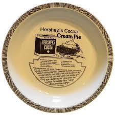 Hershey S Cocoa Cream Pie Royal China Pie Plate Cream Pie Pie Pie Plate