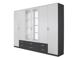Kleiderschränke mit spiegel gibt es super günstig bei sconto. Kleiderschrank Mit Spiegel 271 Cm Weiss Grau Gamma 0446012204