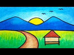 Best betul kalau ada rumah macam ni. Video Cara Menggambar Gunung