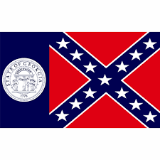 1956 Georgia State Flag Bonnie Blue Confederate Flag Flag Georgia Girls