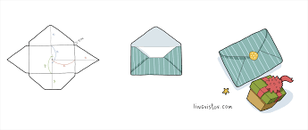 Determine the card's theme, content, or purpose. How To Make Square Or Any Size Envelope Lingvistov