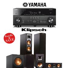 Yamaha Aventage Rx A760bl 7 2 Channel Network A V Receiver Klipsch R 26f Klipsch R 15m Klipsch R 25c Klipsch R Home Theater System Klipsch Home Theater
