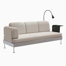 Top marken günstige preise große auswahl. Ikea Delaktig 3 Sitzer Sofa Mit Beistelltisch Und Lampe 3d Modell Turbosquid 1391872