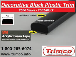C600 Series Decorative Black Plastic Trim Plastic Trim Moldings And Trim Body