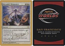 Opaque sleeves are probably a must, though. Akroma S Vengeance Gabriel Nassif 2004 Magic Singles Foil Promos Mtg Promos Gold Border Cards Collect Edition