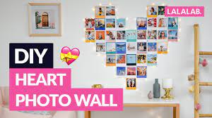 Express your love with text symbols. Diy How To Do A Heart Photo Wall Youtube