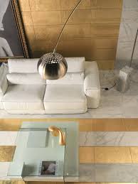 Indoor Gold Leaf Wall Floor Tiles Pan De Oro By Dune Ceramica Gold Oro Interiors Arco Lamp Dune Pan De Oro Interior Dorado Ideas De Diseno De Interiores