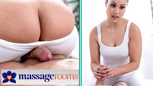 Massage Rooms Big tits big ass blonde MILF Sasha filled with creampie