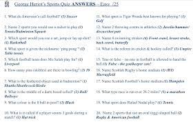 Welcome to our geography quiz page. Questions And Answers For Sports Quiz Quiz Questions And Answers