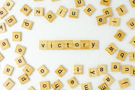 In daily word search, your computer becomes the pencil and the eraser. Wooden Alphabet Words Victory On White Background Stock Photo Image Of Text Champion 165572072