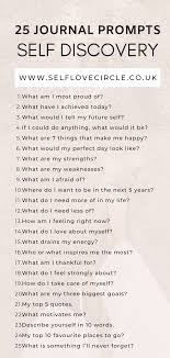 50 Journal Prompts For Personal Growth And Self Discovery Self Love Circle In 2020 Journal Prompts Journal Writing Prompts Spiritual Journals