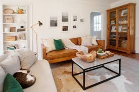 Living room update with interior define | honeywild. Design Recommendation A Classic Brown Leather Sofa
