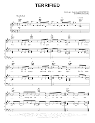 Katharine Mcphee Terrified Sheet Music Pdf Notes Chords Pop Score Piano Vocal Guitar Right Hand Melody Download Printable Sku 173133