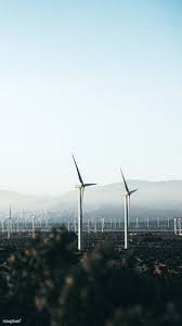Download Premium Image Of Wind Turbines In The Palm Springs Desert Usa Wind Turbine Desert Landscaping Image