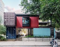 If one could build offsite and drop it in place, there could probably be a further 20% reduction in cost and time. Shipping Container Homes Buildings Shipping Container Bar Austin Texas