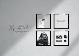 Modern Film Frame Digital Mockup 2 Frame Mockups Digital Frame Lightroom Presets