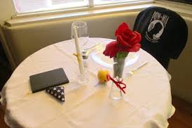 The tablecloth is white — symbolizing purity of intention in responding to the nation's call to. Delta Veterans Perform Pow Mia Ceremony Delta Deltacountyindependent Com