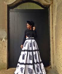 Black And White African Print Skirt Ankara Inspired Lookbook High Waisted Skirt Ankara Skirt Styles Skirt Fashion