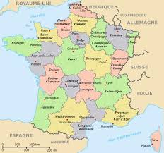 La carte de france est composée de 27 régions, 101 departements, 343 arrondissements, 4058 cantons et 36658 communes. Archivo Departements Regions Capitales France Svg Wikipedia La Enciclopedia Libre