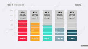 Five Columns Bar Chart Slide Template Illustration Design