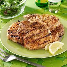 Barbecued Pork Chops With Rosemary Lemon Marinade Recipe How To Make It Taste Of Home