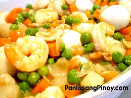 Shrimp With Quail Eggs And Green Peas Recipe Vegetable Recipes Quail Eggs Recipes