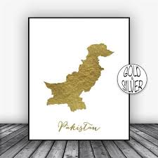 Pakistan Print Pakistan Art Print Gold Wall Decor Pakistan Etsy In 2020 Pakistan Art Art Prints Gold Wall Decor