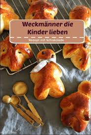 Weckmanner Fur Kinder Rezept Selber Backen Mit Schokolade Weckmann Rezept Rezepte Brot Backen Rezept