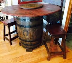 Cool Whiskey Barrel And Barn Wood High Top Table Pub Table Etsy Pub Table Sets High Top Tables High Top Table Kitchen