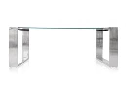 Many glass top coffee tables features a wood or metal base. Glass Coffee Table With Chrome Base