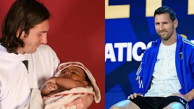 That's crazy': Messi reflects on iconic photo with baby Lamine Yamal -  Yahoo Sports