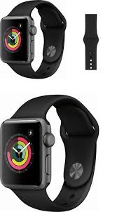 Smart Watches 178893 Apple Watch Series 3 42mm Gps Space Gray Aluminum Black Sport Band Mql12ll A Buy It Apple Watch Smart Watch Apple Apple Watch Series 3