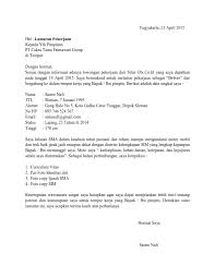 Contoh Surat Lamaran Kerja Sopir Surat Tulisan Pimpinan