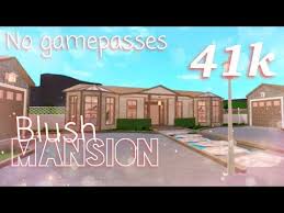 For thesse views and likes xoxo. No Gamepasses Cheap Blush Mansion 41k Bloxburg Speedbuild Youtube Mansions Tiny House Layout House Layouts